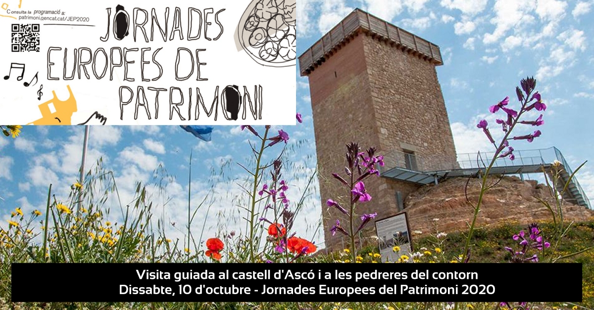 Visita guiada al castell d’Ascó i a les pedreres del contorn #JEP2020 Visita guiada al castell d’Ascó i a les pedreres del contorn #JEP2020