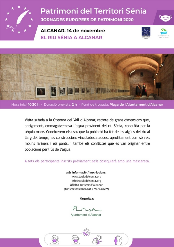 [AJORNADA] Jornades Europees de Patrimoni 2020 "El riu S�nia a Alcanar" 