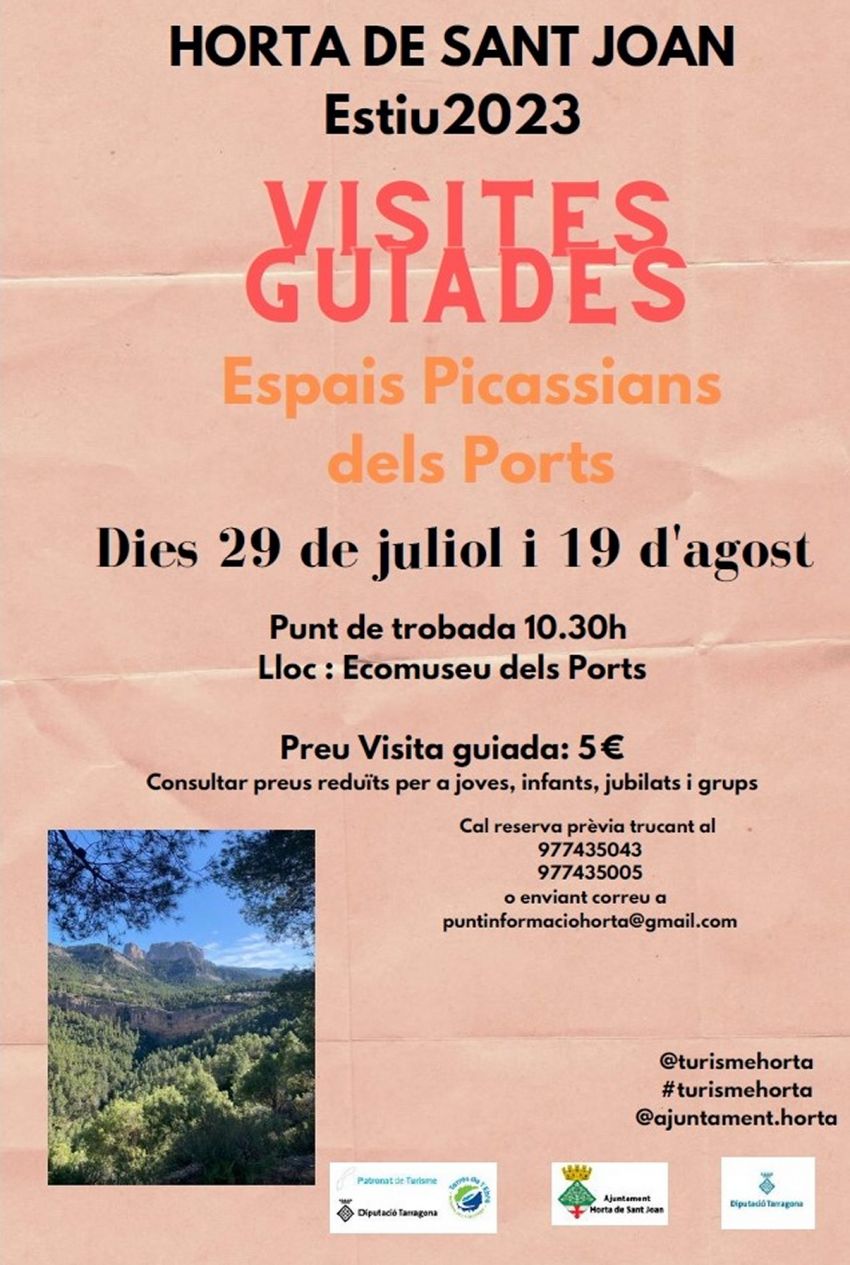 Visita guiada als espais Picassians dels Ports Visita guiada als espais Picassians dels Ports