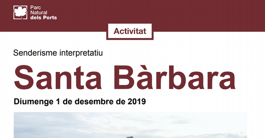 Visita cultural per Horta de Sant Joan i excursi� a la muntanya de Santa B�rbara