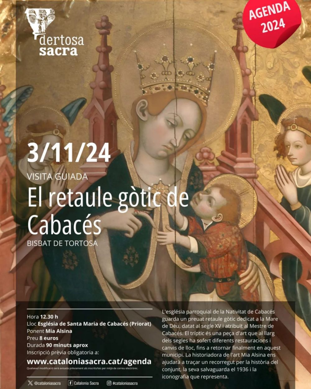 Visita guiada El retaule gòtic de Cabacés Visita guiada El retaule gòtic de Cabacés