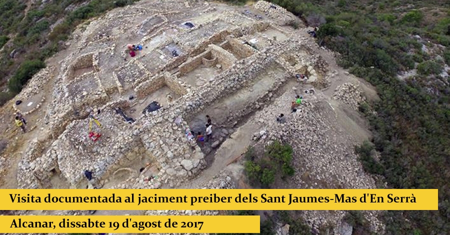 Visita documentada al jaciment preiber dels Sant Jaumes-Mas d’En Serrà Visita documentada al jaciment preiber dels Sant Jaumes-Mas d’En Serrà