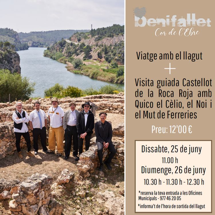Viatge amb el llagut Benifallet al Castellot de la Roca amb Quico el C�lio, el Noi i el Mut de Ferreries