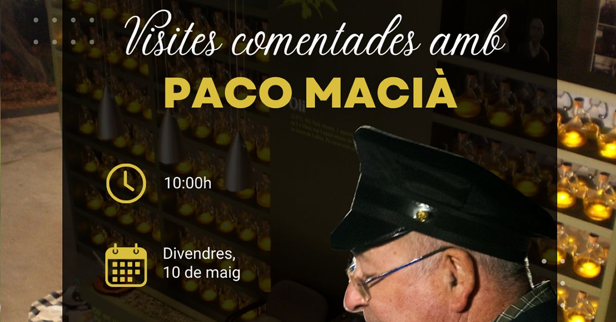 Visita comentada al l�antic mol� de l�oli de Vandell�s de la m� de Paco Maci�
