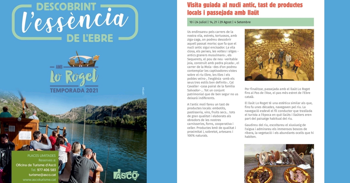 Visita guiada al nucli antic, tast de producte local artes� i passejada amb el lla�t Lo Roget