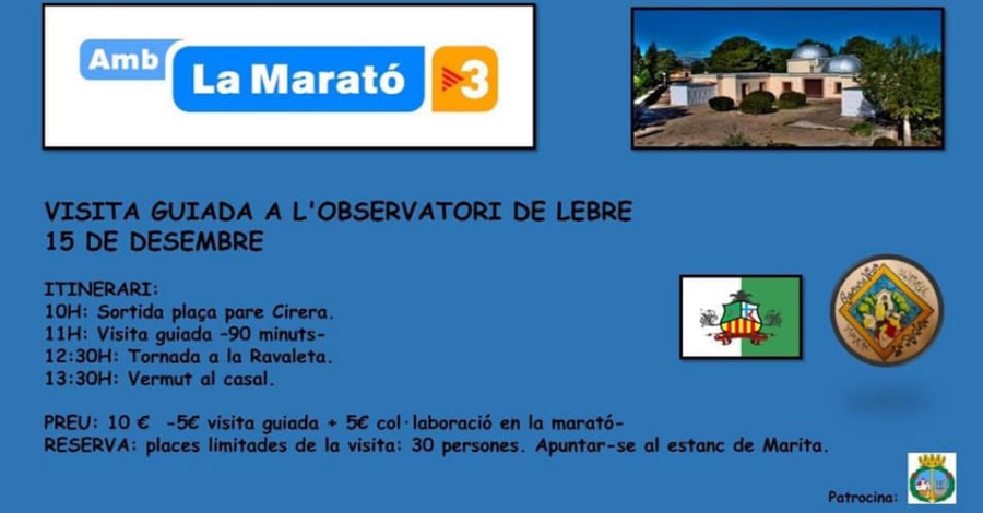 Visita guiada a l’Observatori de l’Ebre Visita guiada a l’Observatori de l’Ebre