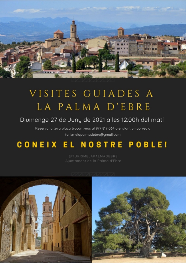 Coneix la Palma d’Ebre. Visita guiada Coneix la Palma d’Ebre. Visita guiada