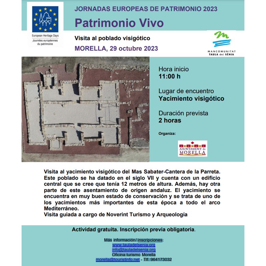 JEP23 Visita al poblat visigòtic del Mas Sabater-Cantera de la Parreta JEP23 Visita al poblat visigòtic del Mas Sabater-Cantera de la Parreta