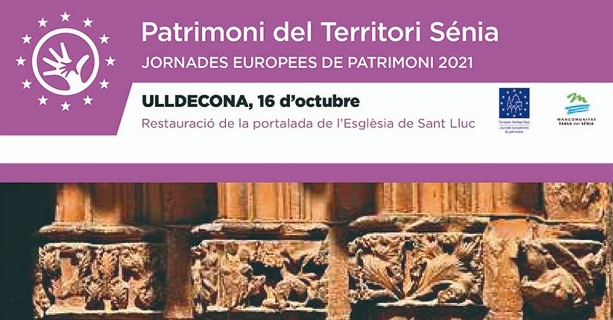 Patrimonio Territorio S�nia: Visita guiada a la restauraci�n del p�rtico de la iglesia de St Lluc