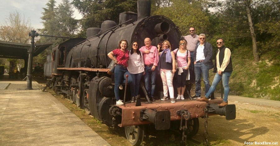 Una delegaci del  Baix Ebre i Terra Alta visiten la Va Verde del Aceite