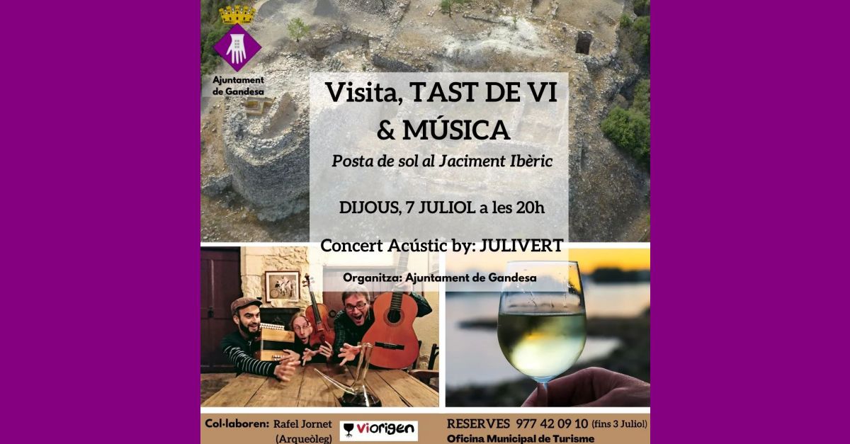 Visita, tast de vi i m�sica al jaciment ib�ric Coll del Moro