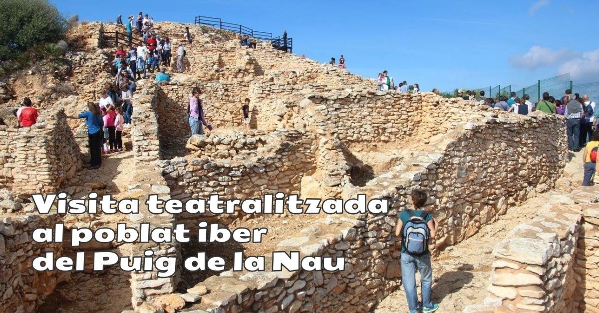 Visita dinamitzada al jaciment arqueol�gic del poblat iber del Puig de la Nau