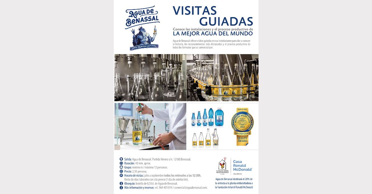 Visitas guiadeas a la f�brica de Agua de Benassal 
