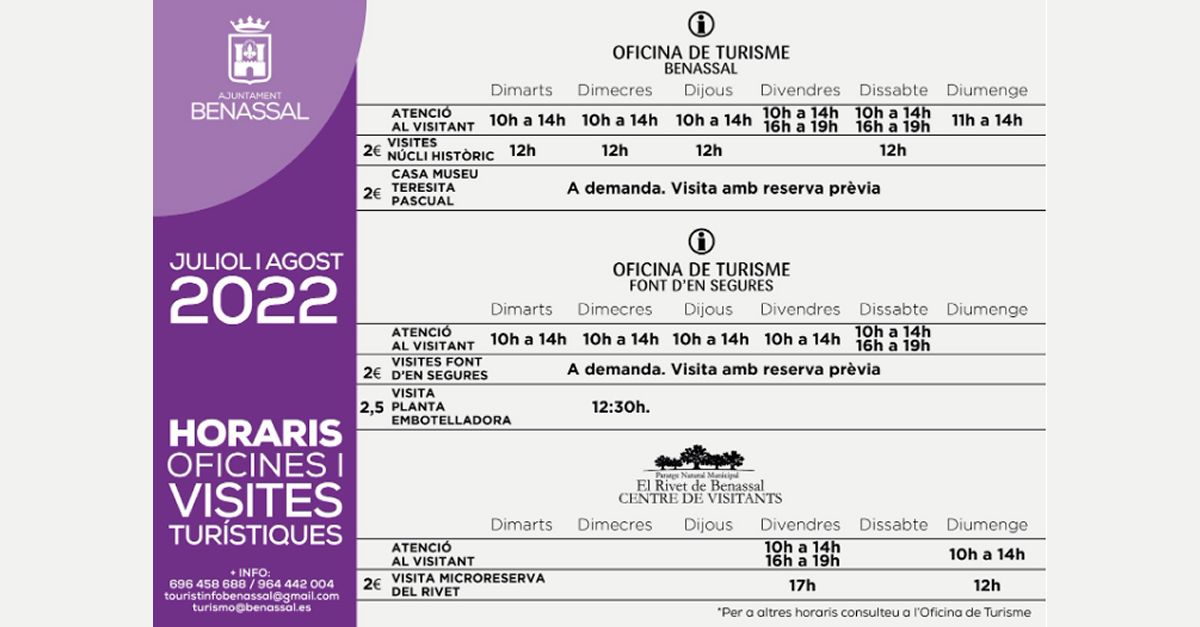 Visitas guiadas a los rincones m�s hist�ricos y reconocidos de Benassal