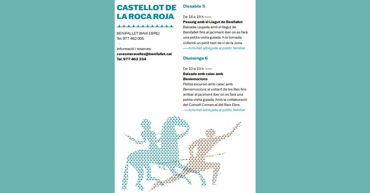 Cap de setmana ibèric: Visita el jaciment iber de Benifallet des de l’aigua Cap de setmana ibèric: Visita el jaciment iber de Benifallet des de l’aigua