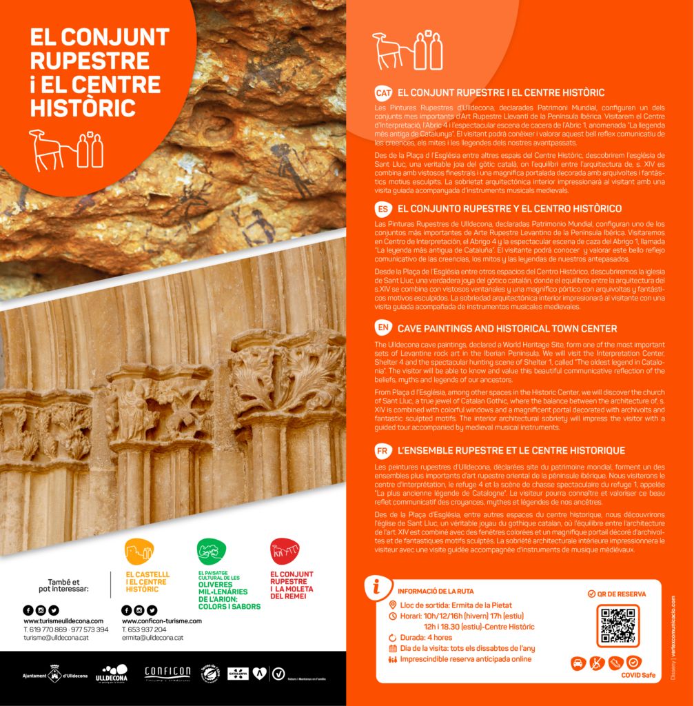 Visites guiades al Conjunt rupestre i Centre històric d’Ulldecona Visites guiades al Conjunt rupestre i Centre històric d’Ulldecona