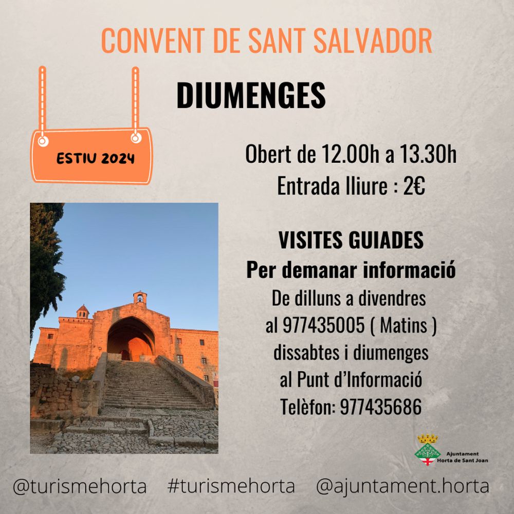 Visites al Convent de Sant Salvador d�Horta de St Joan