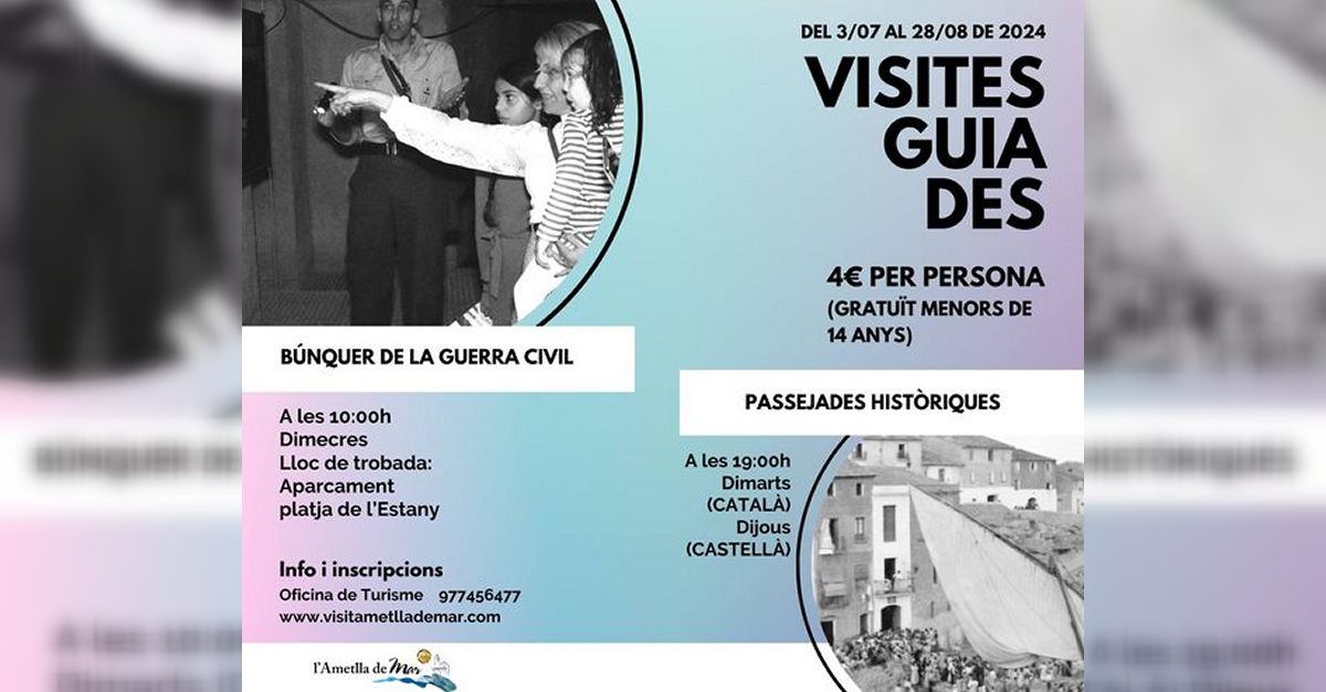 Passejades històriques a l’Ametlla de Mar Passejades històriques a l’Ametlla de Mar