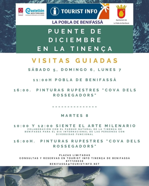 Visites guiades a la Pobla de Benifass� i pintures rupestres