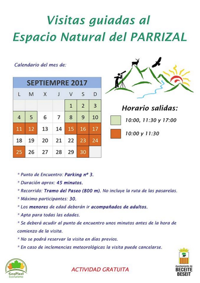 Visites guiades a l’espai natural del Parrissal Visites guiades a l’espai natural del Parrissal