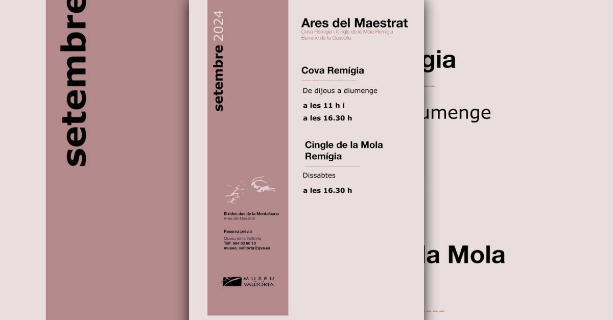 Visites a la Cova Rem�gia d�Ares del Maestrat