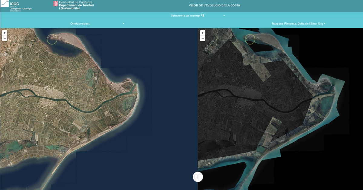 L’Institut Cartogrfic de Catalunya habilita un visor sobre els danys de la borrasca Filomena a l’Ebre