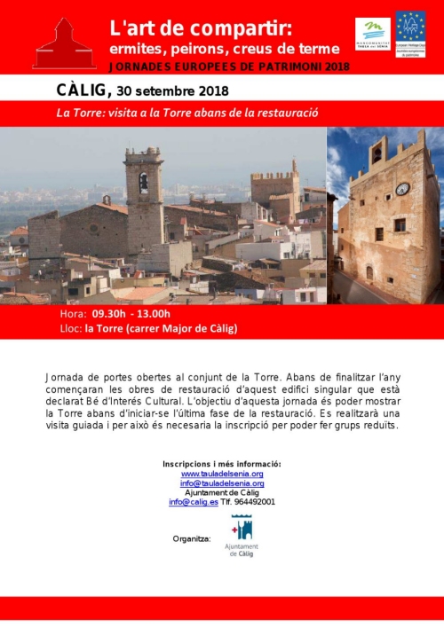 La Torre: visita a la Torre abans de la restauració La Torre: visita a la Torre abans de la restauració