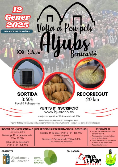 Benicarl� prepara la 21a Volta a Peu pels Aljubs amb importants novetats | EbreActiu.cat, revista digital d&rsquo;oci actiu | Terres de l&rsquo;Ebre ...
