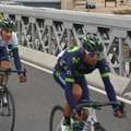 Imatges de la Volta Catalunya al Pont Penjant d’Amposta
