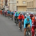 Imatges de la Volta Catalunya al Pont Penjant d&rsquo;Amposta