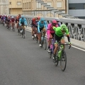 Imatges de la Volta Catalunya al Pont Penjant d&rsquo;Amposta
