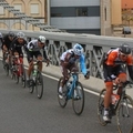 Imatges de la Volta Catalunya al Pont Penjant d&rsquo;Amposta