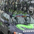 Imatges de la Volta Catalunya al Pont Penjant d’Amposta