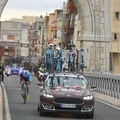 Imatges de la Volta Catalunya al Pont Penjant d’Amposta
