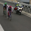 Imatges de la Volta Catalunya al Pont Penjant d&rsquo;Amposta