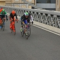 Imatges de la Volta Catalunya al Pont Penjant d&rsquo;Amposta