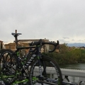 Imatges de la Volta Catalunya al Pont Penjant d&rsquo;Amposta