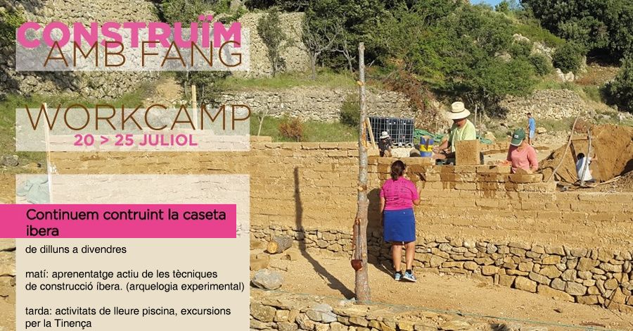 Workcamp. Constru�m amb fang. Construcci� d&rsquo;una caseta �bera