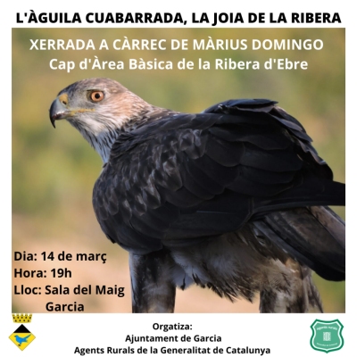 Xerrada: L��guila cuabarrada, la joia de la Ribera d�Ebre