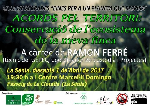 Cicle de xerrades �Eines per a un planeta que respira�