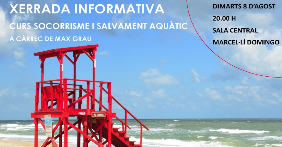 Charla informativa: Curso de socorrismo y salvamento acu�tico