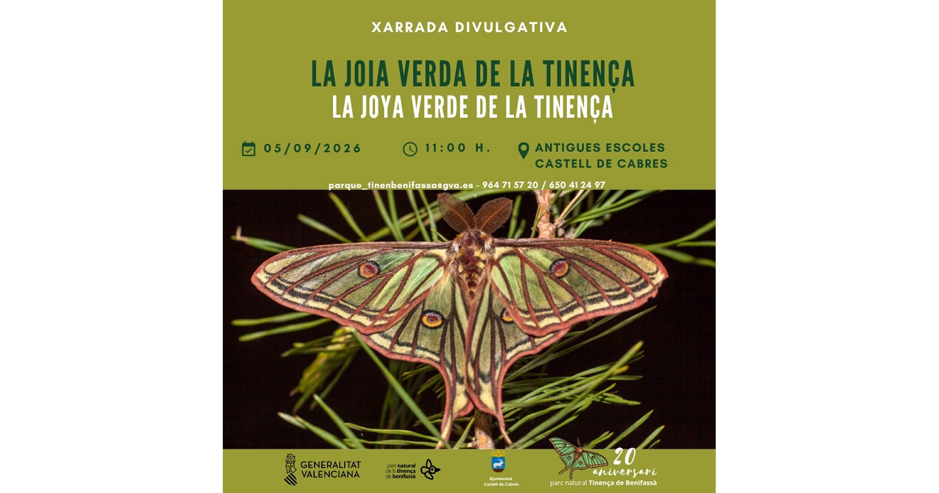 Xerrada divulgativa "la joia verda de la Tinen�a"