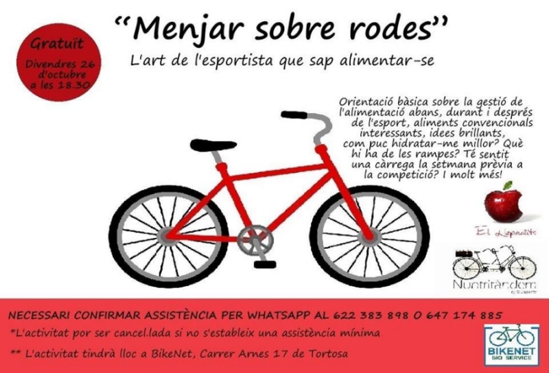 Menjar sobre rodes. L&rsquo;art de l&rsquo;esportista que sap alimentar-se | EbreActiu.cat, revista digital d&rsquo;oci actiu | Terres de l&rsquo;Ebre ...
