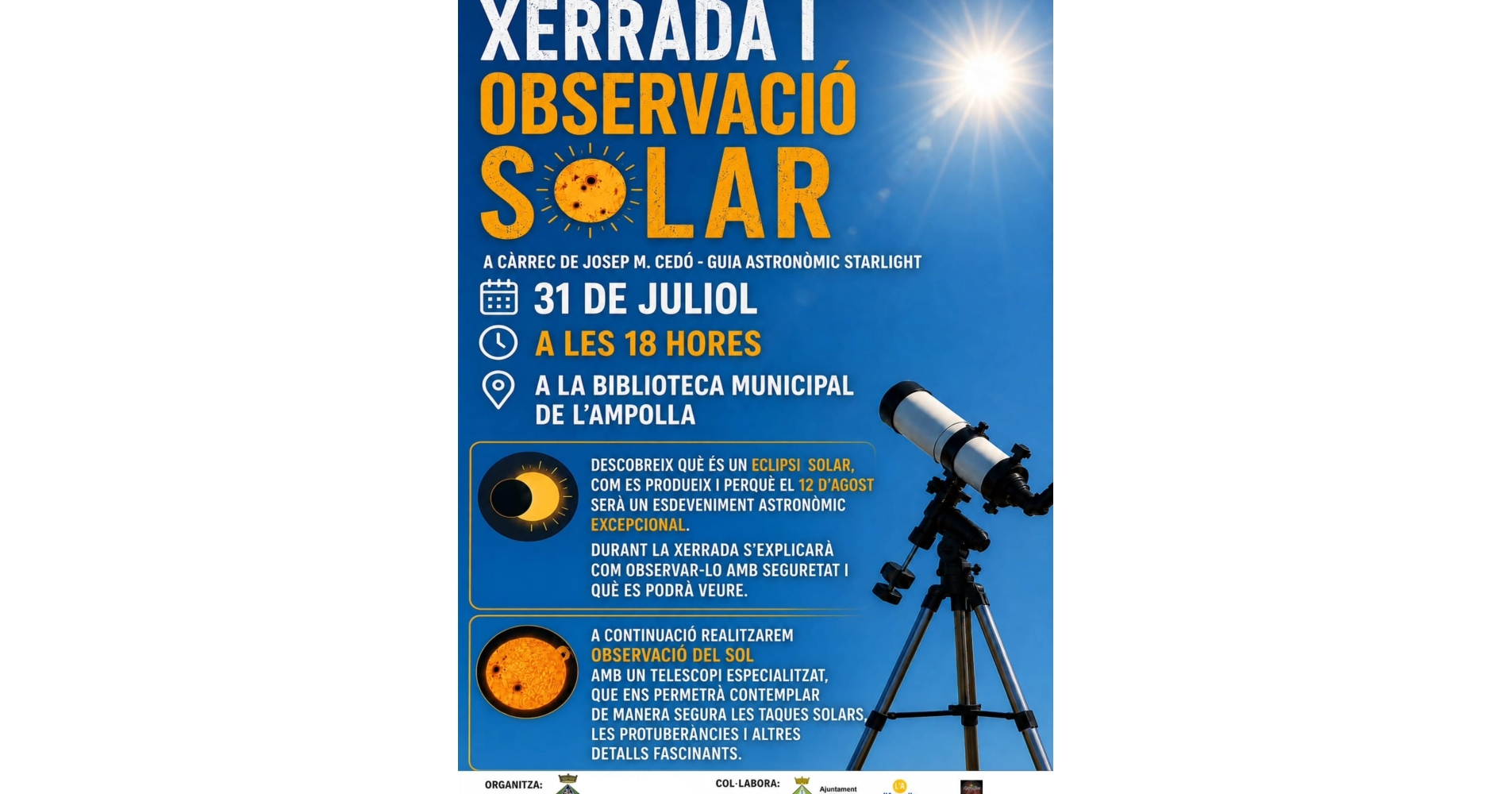 Charla y observaci�n solar