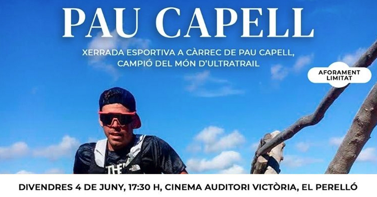 Charla deportiva a cargo de Pau Capell, campe�n del mundo de ultratrail