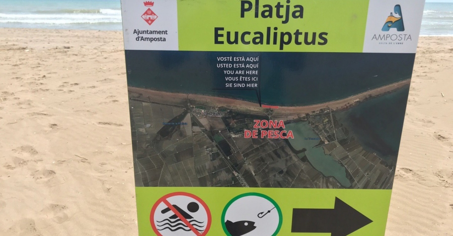 Amposta habilita una zona canina i una de pesca a la platja de lEucaliptus